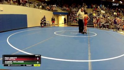 90-94 lbs Quarterfinal - Max Abbott, Lewis And Clark vs Gabriel Bollinger, Camdenton