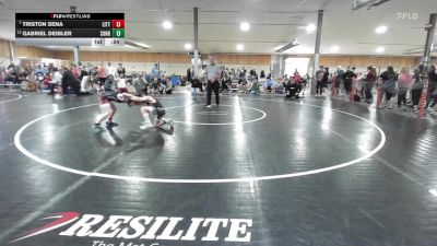 70 lbs Consi Of 8 #2 - Triston Sena, Little Genesee vs Gabriel Deibler, Sunbury