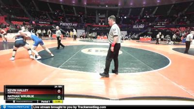 2A 195 lbs Cons. Round 2 - Kevin Halley, Vernon Hills vs Nathan Wrublik, Lemont (H.S.)