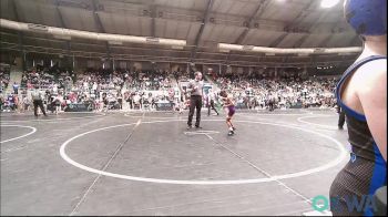 52 lbs Round Of 16 - Kainen Hunter, Vian Wrestling Club vs Kai Burson, Victory Youth Wrestling