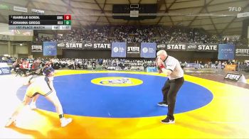 Girls 3A 105 lbs 1st Place Match - Isabelle Goedl, Sedro-Woolley (Girls) vs Johanna Gregg, Kelso (Girls)