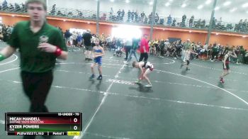 70 lbs Champ. Round 1 - Micah Mandell, Eastside Youth Wrestling vs Kyzer Powers, C2X
