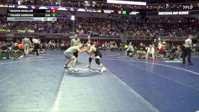 1A-190 lbs Quarterfinal - Keaton Moeller, Starmont vs Tucker Dierking, Southeast Warren/Melcher-Dallas