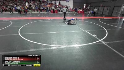 67 lbs Cons. Round 2 - Dylan Louison, MGM Silver Spartans vs Carson Kuehl, Watertown Wrestling Club