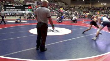 4A 175 lbs Quarterfinal - Ronan Rutherford, Pulaski Academy High School vs Logan Wolf, GRAVETTE HIGH SCHOOL