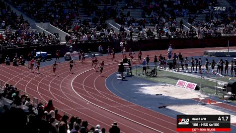 Watch High School Girls 4x100 Relay Prelims (Event 108) Heat 8 At 2026 Penn Relays
