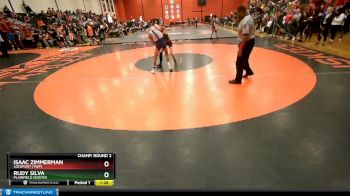 113 lbs Champ. Round 2 - Rudy Silva, Plainfield (SOUTH) vs Isaac Zimmerman, LOCKPORT (Twp)