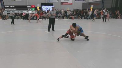 120 lbs Cons. Quarters - Pilot Swab, Michigan West Wrestling Club vs Austin Hayes, Team Takedown