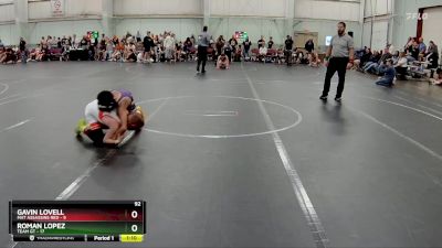 92 lbs Round 3 (8 Team) - Roman Lopez, Team GT vs Gavin Lovell, Mat Assassins Red