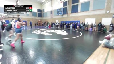 170lbs Champ. Round 4 - Lindsey Shipp, Peninsula (Girls) vs Paityn Wells, Kennedy Catholic (Girls)