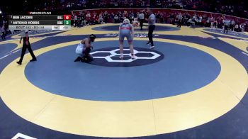 D2-144 lbs 5th Place Match - Antonio Hobbs, Benedictine vs Ben Jacobs, Bellevue