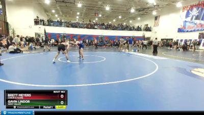 145 lbs Cons. Round 5 - Gavin Lindor, West Valley vs Brett Meyers, Coeur D Alene