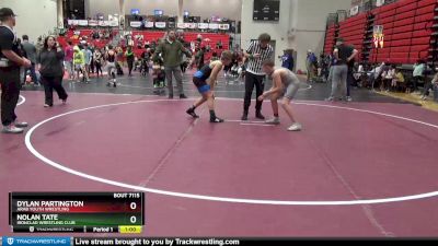 112 lbs 3rd Place Match - Nolan Tate, Ironclad Wrestling Club vs Dylan Partington, Arab Youth Wrestling