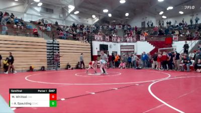 121-130 lbs Semifinal - Alexes Spaulding, Columbia City Wrestling Club vs Madison Whitted, Contenders Wrestling Academy