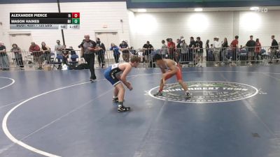 120 lbs Consi Of 16 #1 - Alexander Pierce, IA vs Mason Haines, MI