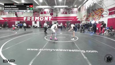 165 lbs Cons. Round 1 - Rowan Joseph, St Francis vs Marquis Thomas, Grace M Davis