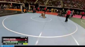92 lbs Cons. Round 2 - Nathaniel Whiteside, Randall Youth Wrestling Club vs Westley Sanchez, NXT Level Wrestling Academy
