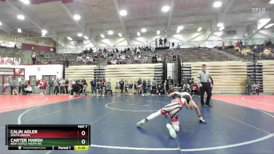 75-82 lbs Semifinal - Calin Adler, South Gibson vs Carter Marsh, New Castle Youth WC