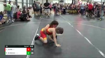 82 lbs Semis & 1st Wrestleback (8 Team) - Eli Anderson, The Funky Singlets Teal vs Liam Jones, East Kansas Eagles