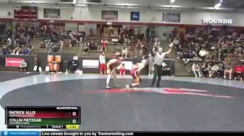 133 lbs Quarterfinal - Patrick Allis, Western Colorado vs Collin Metzgar, Colorado Mesa