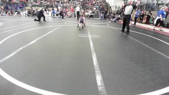 40-43 lbs Rr Rnd 2 - Lynnlee Johnston, Mannford Pirate Youth Wrestling vs Kehlani Kemble, Ponca City Wildcat Wrestling