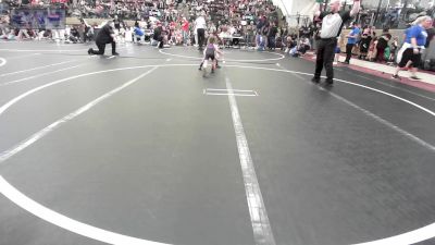 40-43 lbs Rr Rnd 2 - Lynnlee Johnston, Mannford Pirate Youth Wrestling vs Kehlani Kemble, Ponca City Wildcat Wrestling