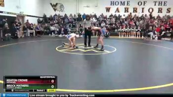 132 lbs Quarterfinal - Brock Mathers, Central Springs vs Keaton Crowe, Rockford