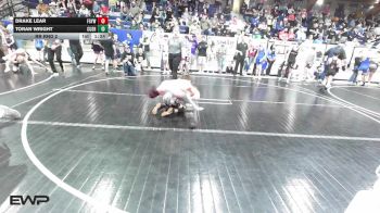 80 lbs Rr Rnd 2 - Drake Lear, Fort Gibson Youth Wrestling vs Toran Wright, Cushing Tigers