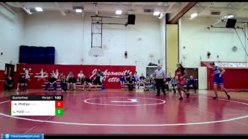 152 lbs Quarterfinal - Antonia Phillips, Alton (Sr.) vs Landon Ford, Auburn