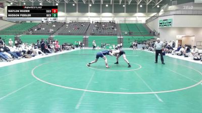 150 lbs Quarters & 1st Wb (16 Team) - Waylon Rozier, Camden County vs Hudson Fiddler, Mill Creek