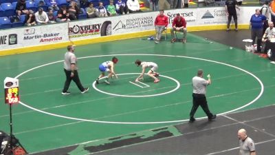 89 lbs Consi Of 16 #1 - Tanner Walk, Tyrone vs Ben Brennan, General McLane