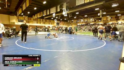 106 lbs Cons. Round 2 - Adriano Bruzon, Birmingham vs Nick Garcellano, Temescal Canyon