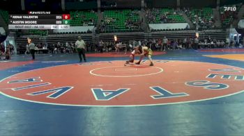6A 132 lbs Champ. Round 1 - Austin Moore, Oxford vs Kenai Valentin, Decatur