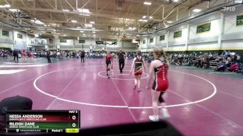 91 lbs Round 2 - Nessa Anderson, Dakota Boyz Wrestling Club vs Rileigh Dane, Gering Wrestling Club