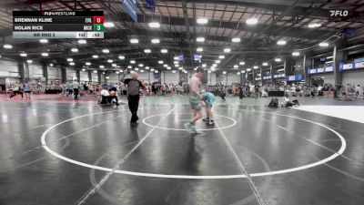 120 lbs Rr Rnd 2 - Brennan Kline, Evil Empire Red vs Nolan Rice, Micky's Maniacs Blue