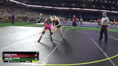 Girls - 125 lbs Cons. Round 1 - Adeline Tuccini, Allen Park HS vs Ashley Silva, Holland HS