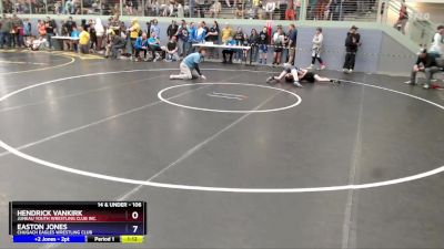 106 lbs Semifinal - Hendrick VanKirk, Juneau Youth Wrestling Club Inc. vs Easton Jones, Chugach Eagles Wrestling Club