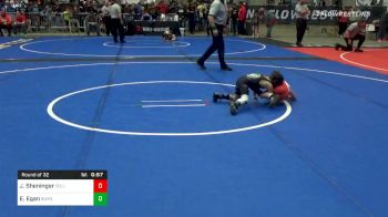 43 lbs Prelims - Jax Sheninger, Collinsville Cardinals vs Easton Egan, Burnett Trained WC (Btwc)