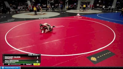 132 lbs Cons. Round 4 - Max Erickson, Rochester Mayo vs Zachary Olson, Farmington