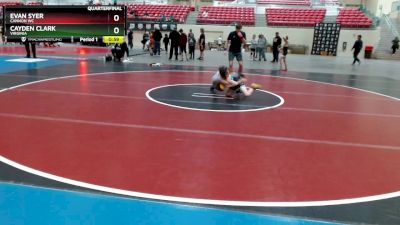 74 lbs Quarterfinal - Evan Syer, Cannon WC vs Cayden Clark, Virginia