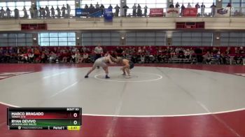 184 lbs Champ. Round 2 - Marco Bragado, Trinity (CT) vs Ryan DeVivo, Johnson And Wales