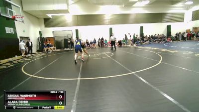 190 lbs Round 1 - Alara Demir, Vashon Island (Girls) vs Abigail Warmoth, Aberdeen (Girls)