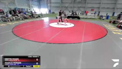 88 lbs 2nd Wrestleback (16 Team) - Griffin Magee, North Dakota Blue vs Magnus Monger, Pennsylvania Red