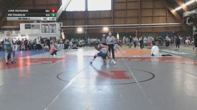 130B lbs Rr Rnd 2 - Luke Richards, Raleigh Area Wolfpack vs Ew Franklin, Blair Academy