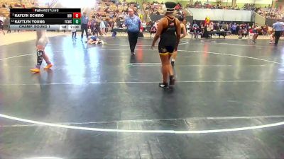 118 lbs Champ. Round 1 - Kaylyn Schiro, Wildcats Wrestling vs Kaytlyn Young, Rabbit Wrestling Club