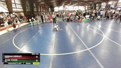 46 lbs Quarterfinal - Aycee Young, JWC vs Morgan Merkley, Uintah