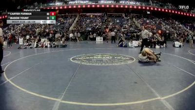 4A 126 lbs Cons. Round 1 - Carter Furman, Northwest Guilford High School vs Mason Yount, South Caldwell High School