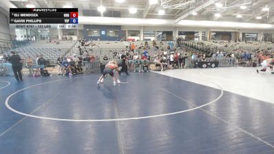 120 lbs Cons. Quarters - Eli Mendoza, Gilroy Hawks vs Gavin Phillips, Valiant College Preparatory