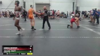 144 lbs Round 5 (8 Team) - Joshua Hickman, Whitted Trained Legacy vs Michael Craft, Revival