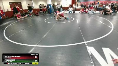144 lbs Champ. Round 2 - Wesley Hickman, Evanston vs Pj Lorimer, Star Valley